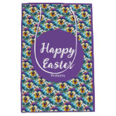 Hübscher Lila Frühjahrspantentypster Mittlere Geschenktüte (Vorderseite)