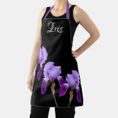 Hübscher lila Irisblütenname Schürze (InSitu)