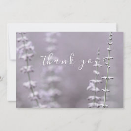 Hübscher Lila Lavendel Blume Flat Danke Karte