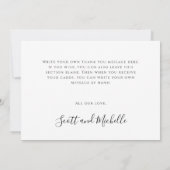 Hübscher Lila Lavendel Blume Flat Danke Karte (Rückseite)