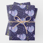 Hübscher Lila Lavendel Geschenkpapier Set (Beispiel)