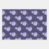 Hübscher Lila Lavendel Geschenkpapier Set (Vorderseite)