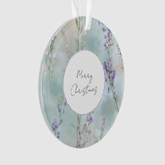 Hübscher Lila Lavendel Ornament (Vorderseite)