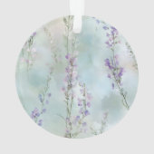 Hübscher Lila Lavendel Ornament (Rückseite)