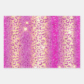 Hübscher Lila Leopard Geschenkpapier Set (Vorderseite 2)