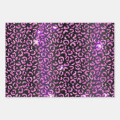 Hübscher Lila Leopard Geschenkpapier Set (Vorderseite)