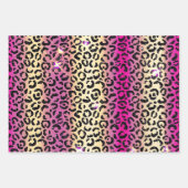 Hübscher Lila Leopard Geschenkpapier Set (Vorderseite 3)
