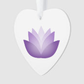 Hübscher Lila Lotus Ornament (Vorderseite)