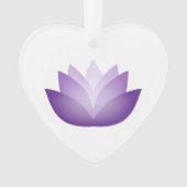 Hübscher Lila Lotus Ornament (Vorderseite)