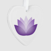 Hübscher Lila Lotus Ornament (Vorderseite)