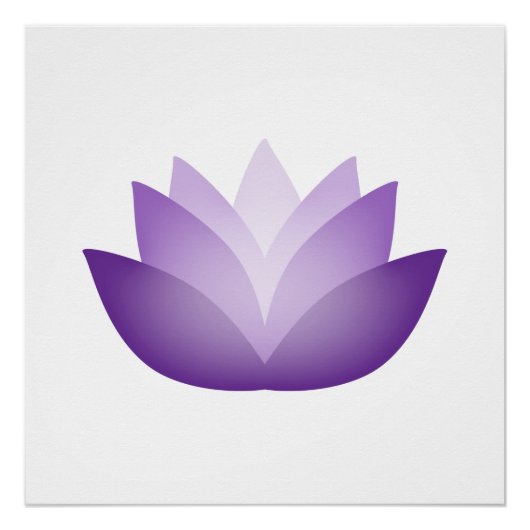 Hübscher Lila Lotus Poster (Vorderseite)