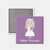 Hübscher lila Magnet für den Druckkopf (Vorderseite/Rückseite)