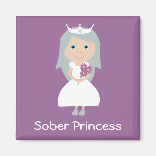 Hübscher lila Magnet für den Druckkopf (Vorne)