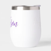 Hübscher Lila Name in Handgeschriebenem Skript (Links)