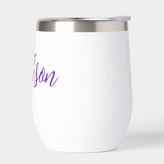 Hübscher Lila Name in Handgeschriebenem Skript (Links)