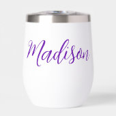 Hübscher Lila Name in Handgeschriebenem Skript (Vorderseite)