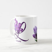 Hübscher, lila Schleim Kaffeetasse (Vorderseite Links)
