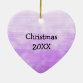 Hübscher Lila Schmetterling und Herz Mandala Keramik Ornament (Hinten)