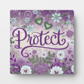 Hübscher Lila Schutz Inspiration für benutzerdefin Fotoplatte (Vorderseite)