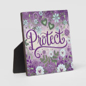 Hübscher Lila Schutz Inspiration für benutzerdefin Fotoplatte (Vorderseite)