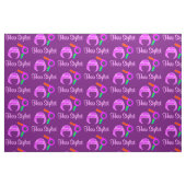 HÜBSCHER LILA UND PINKHAARSTYLIST STOFF (Fat Quarter (45,7 x 55,9 cm))