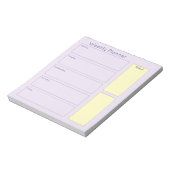 Hübscher Lila Wochenplaner Notizblock (Rotiert)