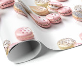 Hübscher Macaron mit Diamonds zum Geburtstag Geschenkpapier (Rolleneckpunkt)