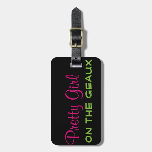 Hübscher Mädchen-Gepäck-Umbau Gepäckanhänger (Vorderseite vertikal)