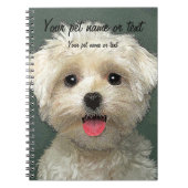 Hübscher maltesischer Hund Notizblock (Vorderseite)