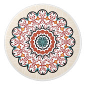 Hübscher Mandala Keramikknauf (Vorderseite)