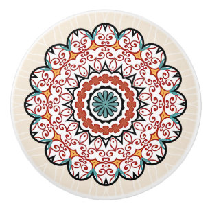 Hübscher Mandala Keramikknauf
