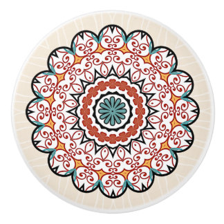 Hübscher Mandala Keramikknauf