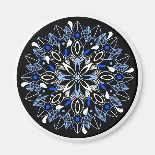 Hübscher Mandala-Magnet Magnet (Vorne)