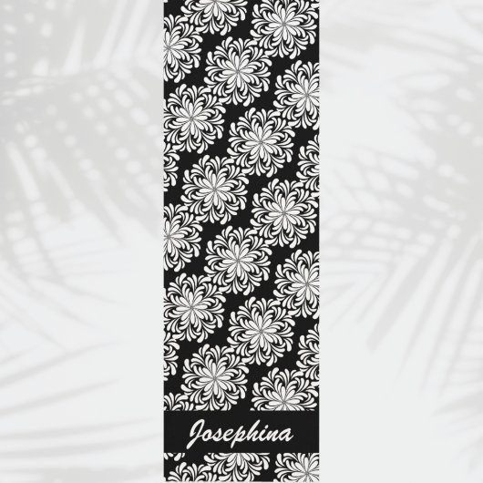 Hübscher Mandala Pattern Schwarzer Individuelle Na Yogamatte