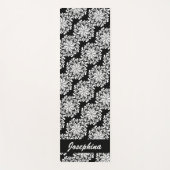 Hübscher Mandala Pattern Schwarzer Individuelle Na Yogamatte (Vorderseite)