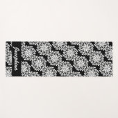 Hübscher Mandala Pattern Schwarzer Individuelle Na Yogamatte (Vorderseite (Horizontal))