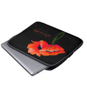 Hübscher Mandarine-Mohnblumen-Laptop-Kasten Laptopschutzhülle (Vorne Knopf)