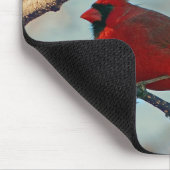 Hübscher männlicher Kardinal Mousepad (Ecke)