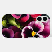 Hübscher Marondaek rote Stiefmütterchen Aquarellma Case-Mate iPhone Hülle (Rückseite (Horizontal))