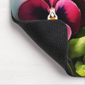Hübscher Marondaek rote Stiefmütterchen Aquarellma Mousepad (Ecke)