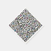 Hübscher mehrfarbiger Cheetprint Serviette (Ecke)