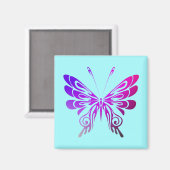 Hübscher, mehrfarbiger Schmetterling Magnet (Vorderseite/Rückseite)