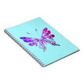 Hübscher, mehrfarbiger Schmetterling Notizblock (Rechte Seite)