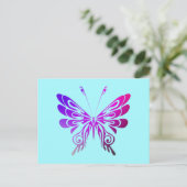 Hübscher, mehrfarbiger Schmetterling Postkarte (Stehend Vorderseite)