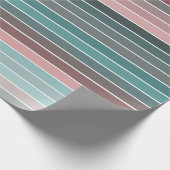 Hübscher, mehrfarbiger Streifen Geschenkpapier (Ecke)