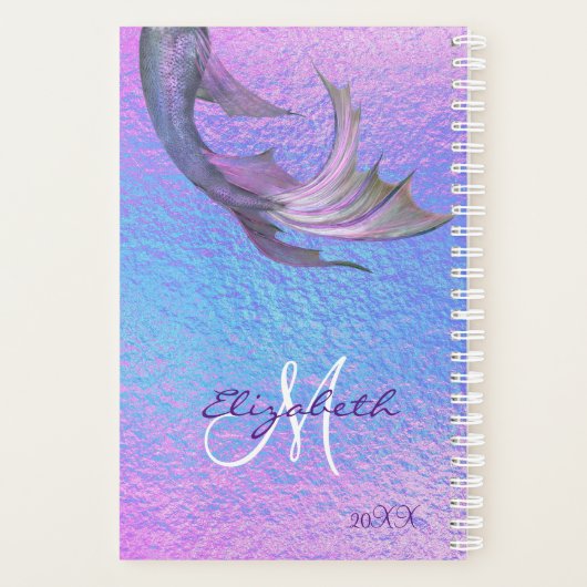 Hübscher Mermaid Schwanz Iridescent Organiser Dail (Rückseite)