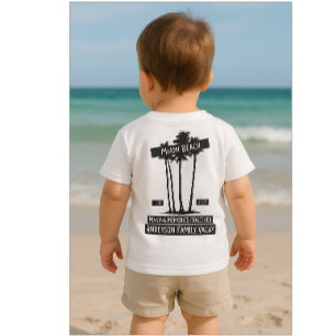 Hübscher Miami-Beach-Familienurlaub Baby T-shirt