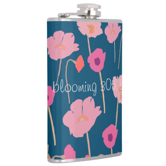 Hübscher, moderner Blumengeburtstag mit individuel Flachmann (Rechts)