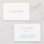 Hübscher, moderner Handyname Einfache Vorlage Visitenkarte (Vorne/Hinten)