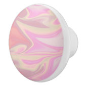 Hübscher, moderner und eleganter rosa Marmor Keramikknauf (Rechts)